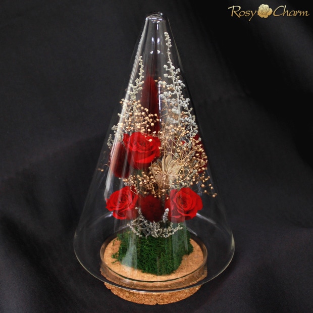 プリザーブドフラワー ガラスドーム プレゼント 赤い薔薇 ボックス入り 楽天市場】ランキング入賞 プリザーブドフラワー 花 ギフト ガラス